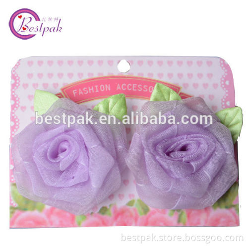 new korea style purple sheer ribbon hair accessories for small kids